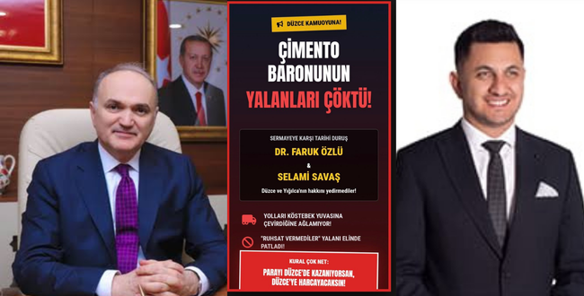 DR. FARUK ÖZLÜ VE SELAMİ SAVAŞ’TAN DÜZCE’NİN HAKKINI YEDİRMEYEN “TARİHİ” DURUŞ!