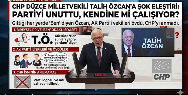 PARTİYİ UNUTTU, KENDİNE Mİ ÇALIŞIYOR?